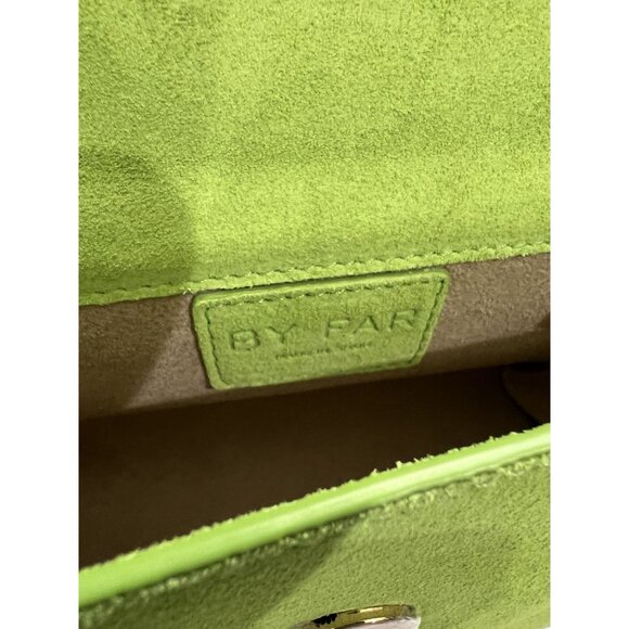 BY FAR Mini Suede Mini Handbag in Green - Picture 7 of 8